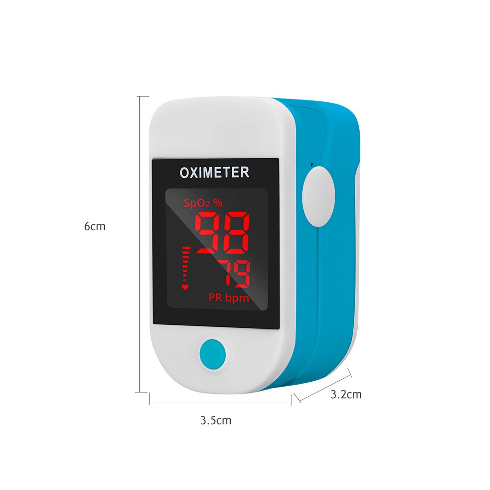 Fingertip Pulse Oximeter Blood Oxygen Mini SpO2 Saturation meter Oximetro Oximeter Monitor Oxygen Pulse Rate Measuring Gauge: Default Title