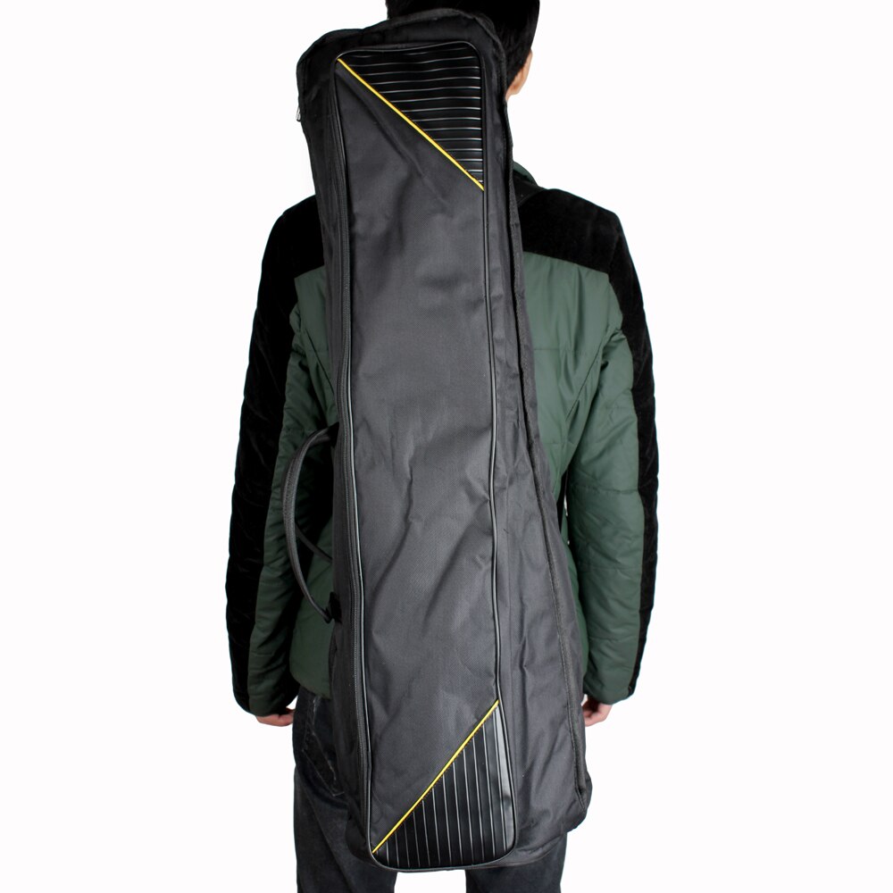 600D Trombone Gig Bag Waterbestendig Oxford Doek Rugzak Verstelbare Schouderbanden Katoen Gewatteerde Voor Alto/Tenor Trombone