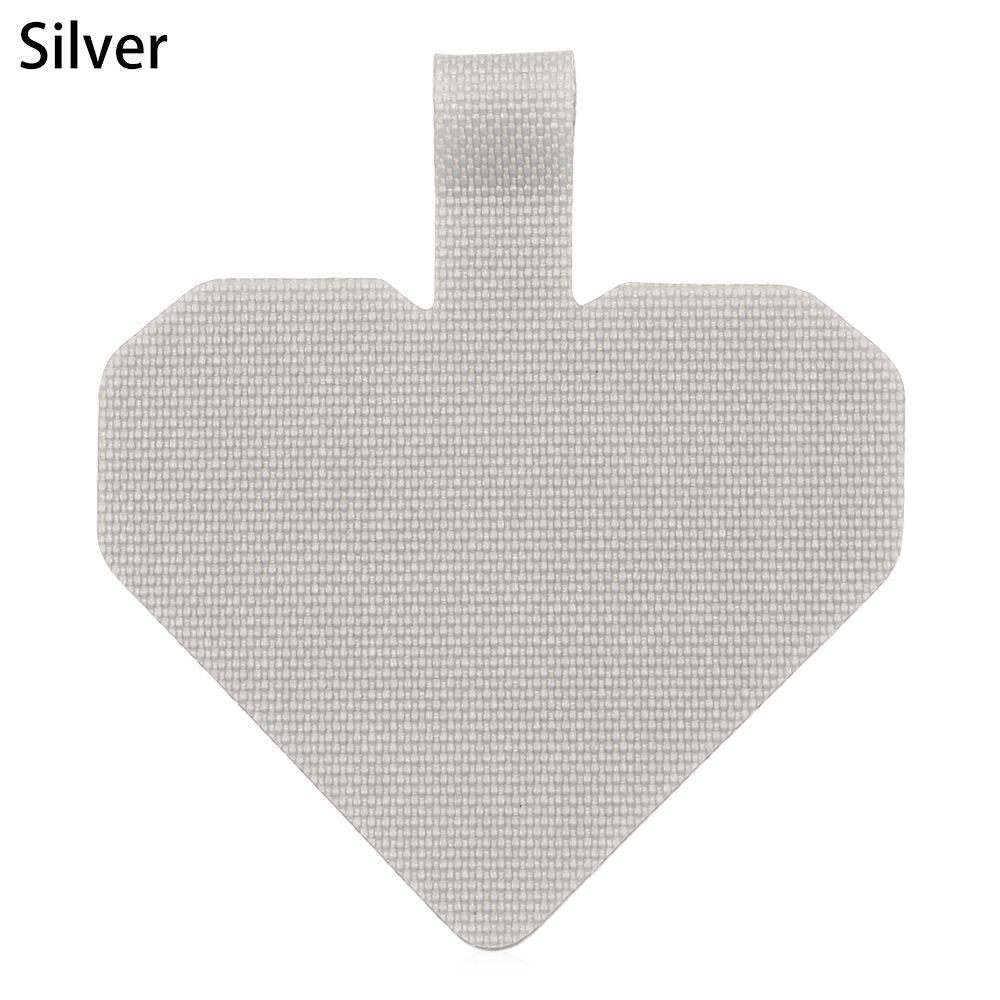 Universele Telefoon Lanyard Patch Verstelbare Afneembare Kleurrijke Neck Cord Anti-Verloren Band Telefoon Veiligheid Tether Sleutelhanger Keten Touw: silver