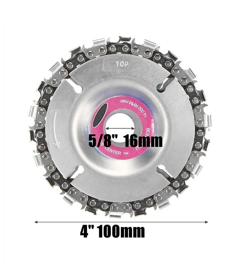 4 inch 22 tooth chain angle grinding angle chain angle grinding woodworking oil saw blade cutting piece