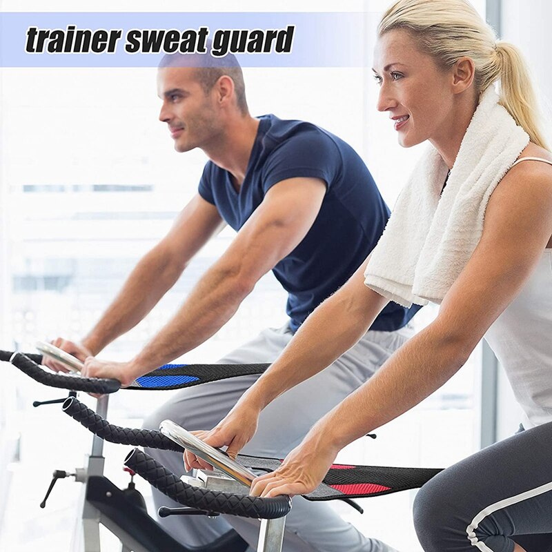 Filet anti-transpiration pour cadre de vélo, 2 pièces, protection pour l'entraînement en salle