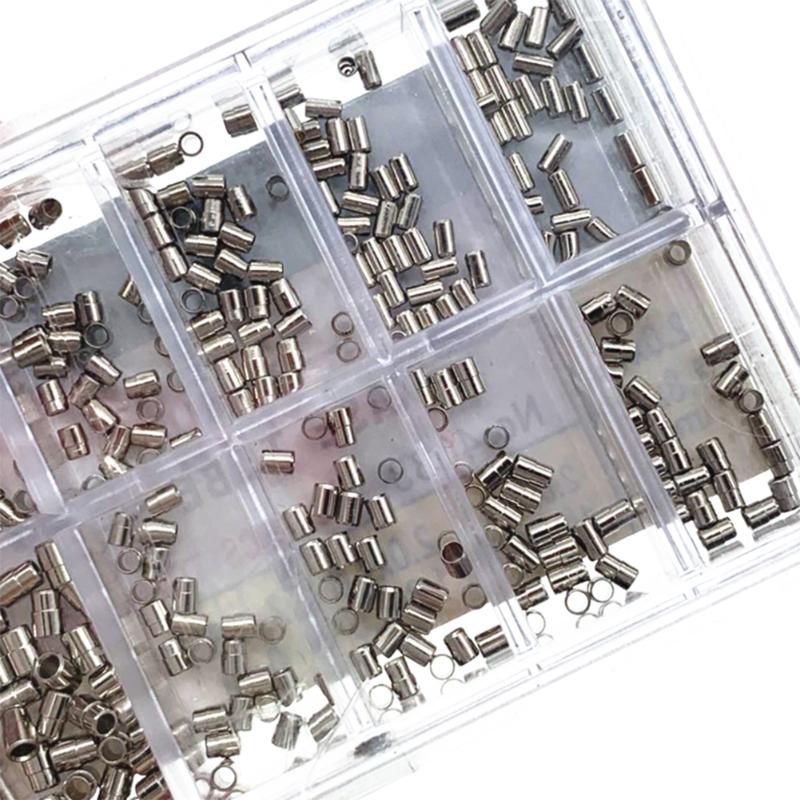 360 Pcs Koper Gemengde Maten Horloge Case Crown Buizen Buizen Voor Waterdichte Crown Horloge Reparatie Onderdelen Voor Horlogemakers Tool