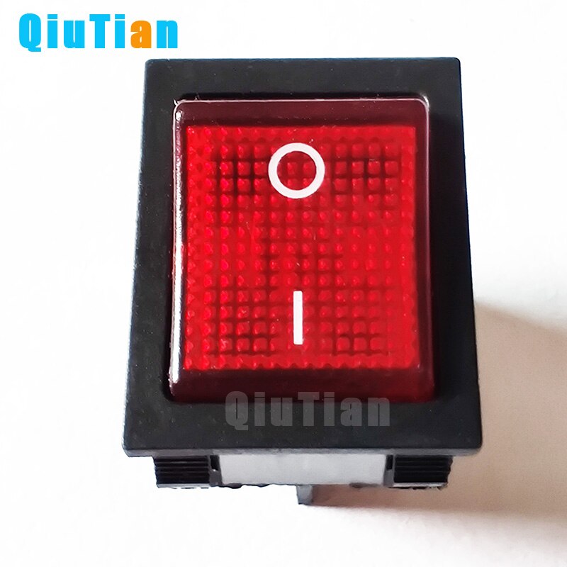 KCD4 on off 25A/250V 16A/250V heavy duty 4 pin t125 IE4 rocker switch with led light DPST ON OFF latching 12V 24V 110V 220V 380V