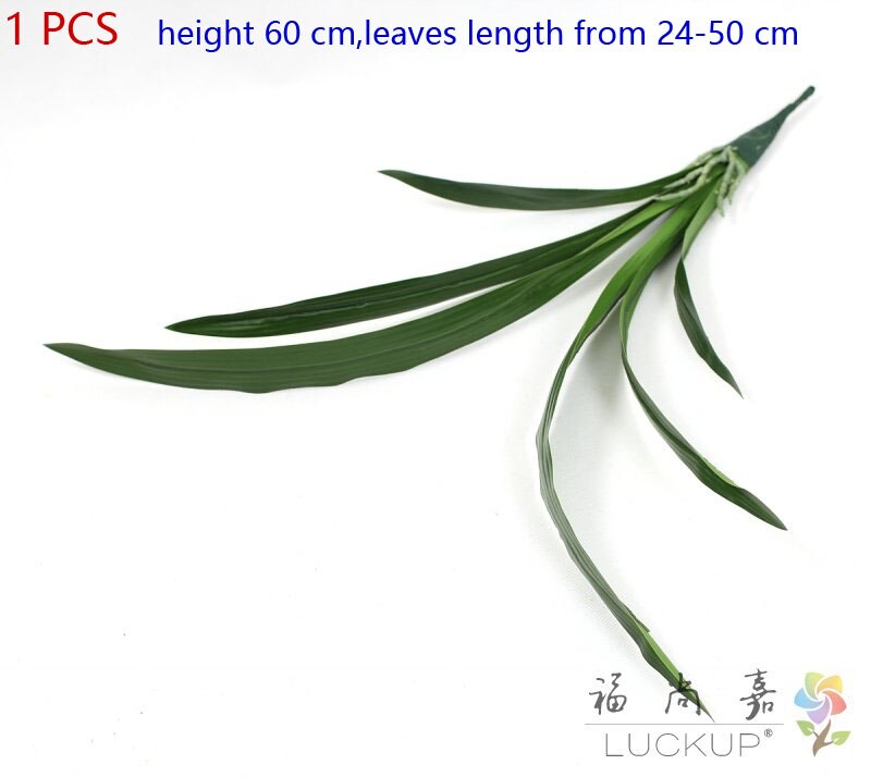 1 PCS Artificial Flexible Green Long Leaves Plant Grandado