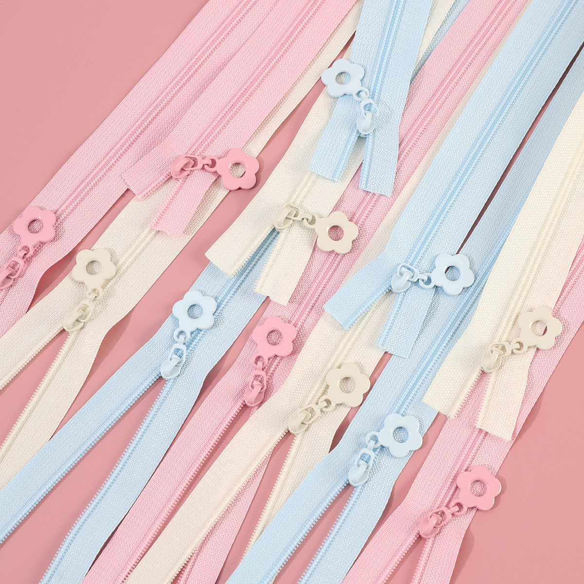 Kit de reparación de cremalleras de nailon de 2M, accesorios de ropa DIY, chaqueta para el hogar, bolsillo, costura, cremallera de repuesto con 5 cabezales de cremallera