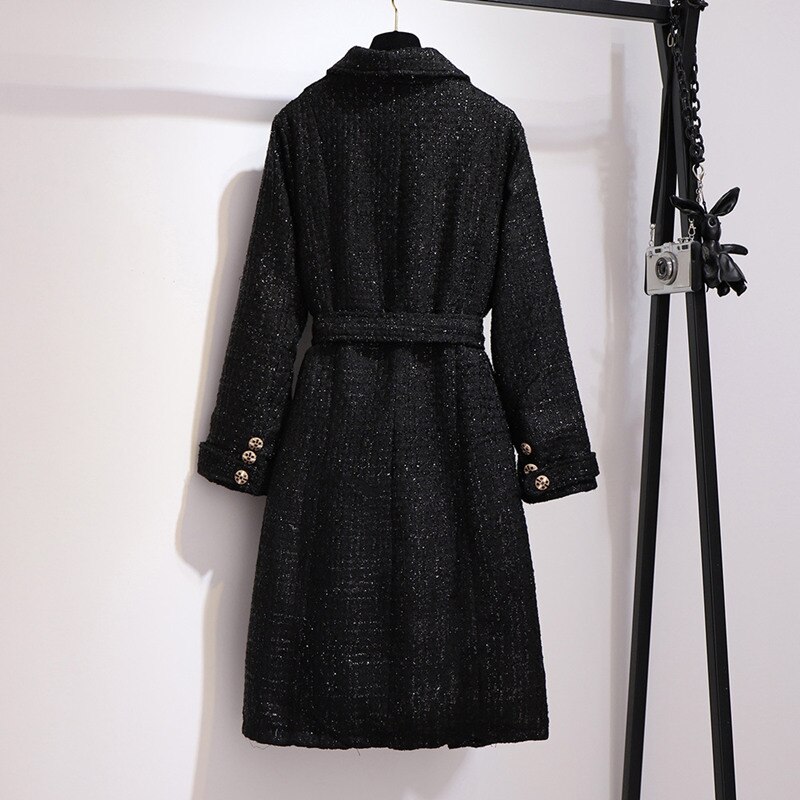 Celanisai Cappotto Trench Da Donna In Lana Cashmere Invernale - 6