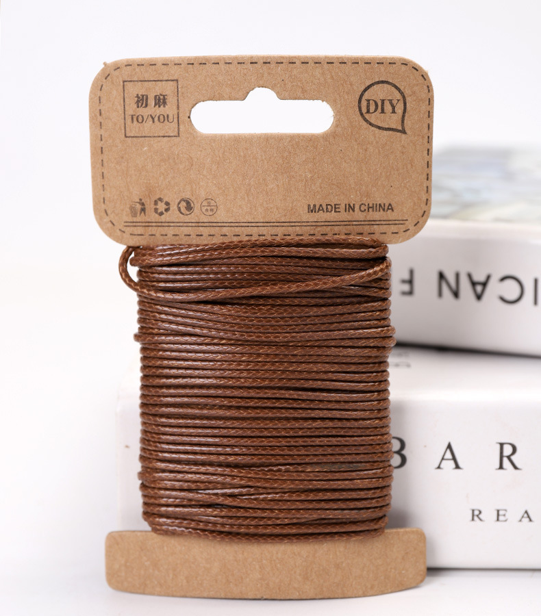 10m 1,5mm encerado hilo de poliéster cable Multi-Color Lino cadena cordón macramé cable del hilo de rosca para pulseras llaveros de hacer: 10