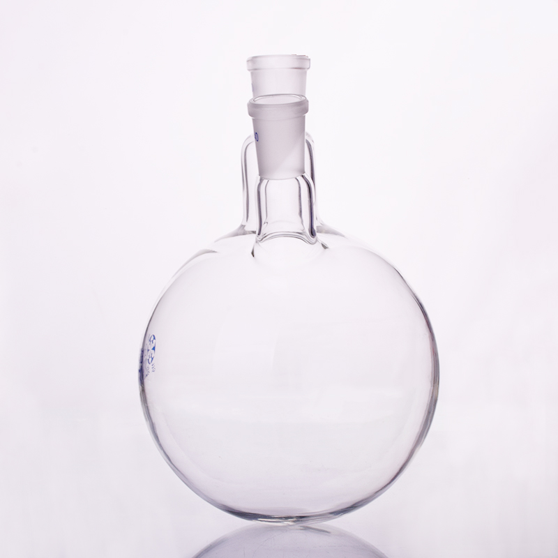 Two-necked flask oblique shape,with two necks standard grinding mouth,Capacity 2000ml,Middle joint 24/40 and lateral joint 24/40