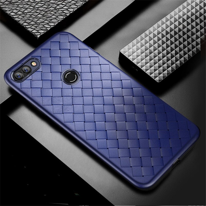 Luxe business Case Voor Cover Huawei Y9 Y 9 Siliconen Soft Protector Cover Voor Huawei Genieten 8 Plus FLA-AL00 FLA-L22 FLA-LX2: For Enjoy 8 Plus / Blue