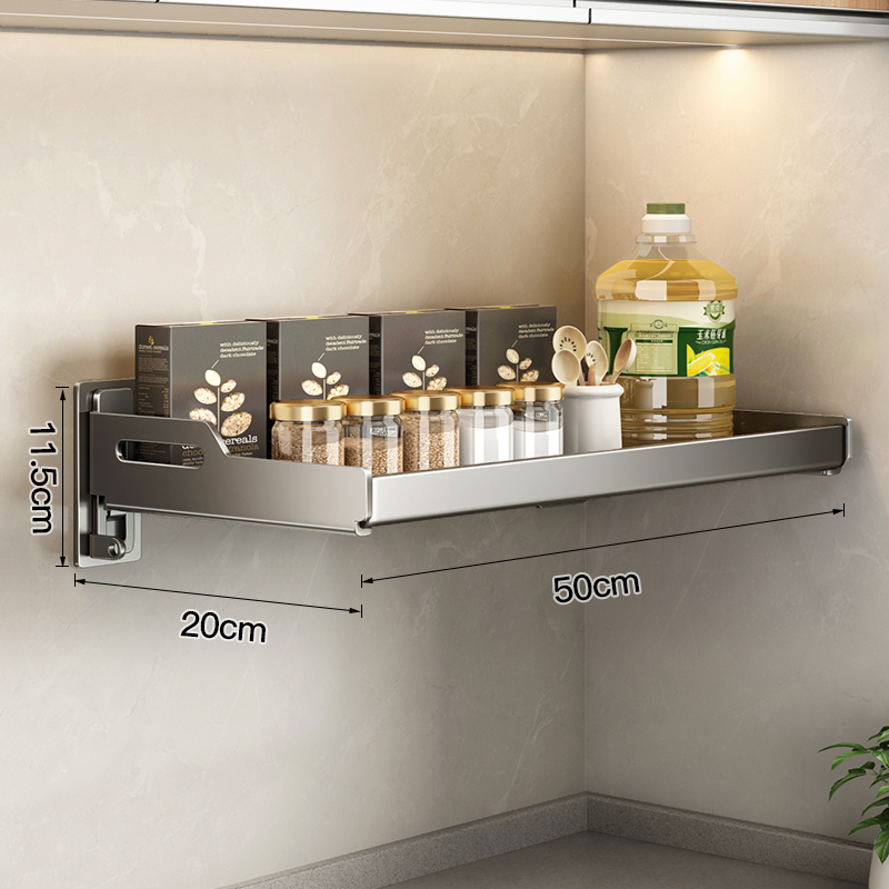 Wandmontage Keukengerei Organizer Home Kruidenrek Box Jar Schotel Droogrek Wandplanken Keuken Opslagbenodigdheden Accessoire: Groen Brons