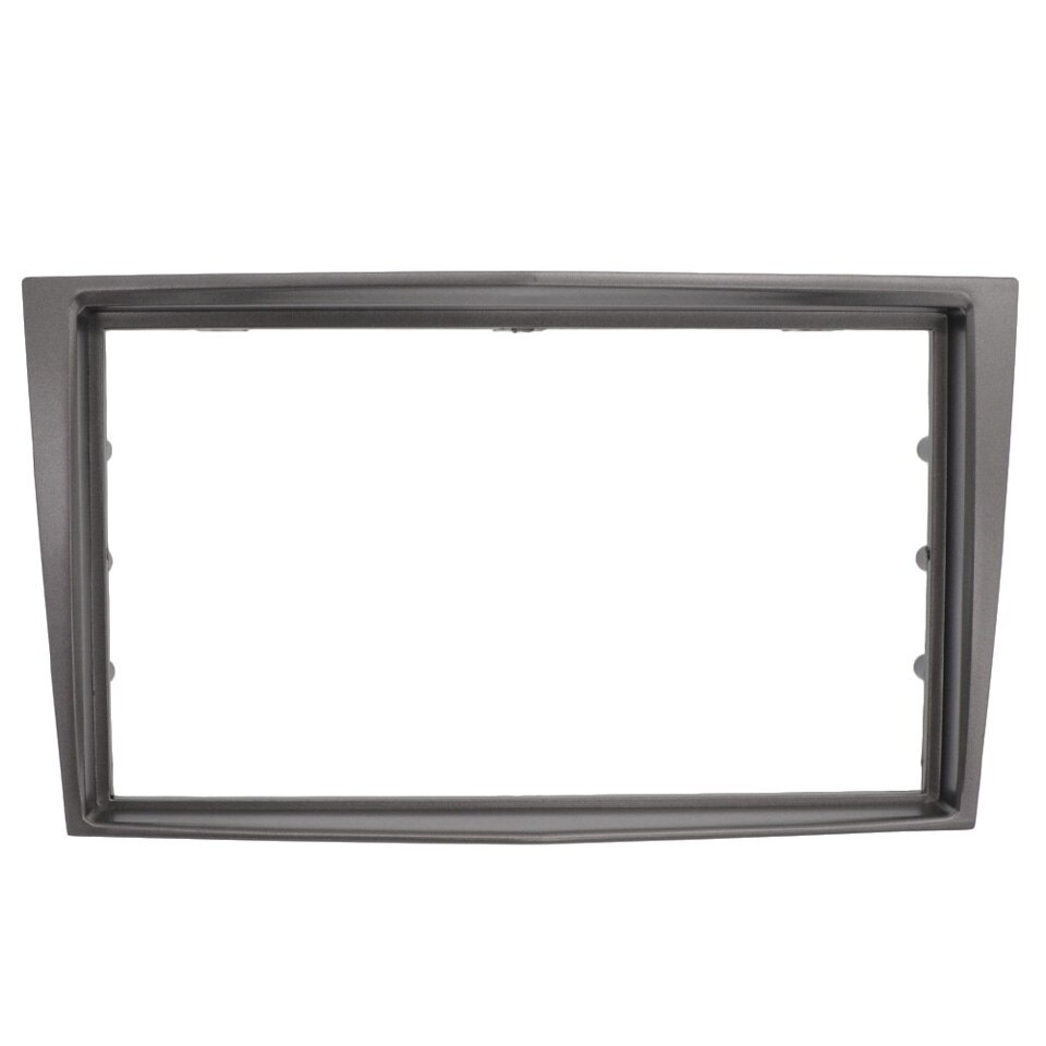 Car Radio Fascia Double 2 Din for Opel Corsa (C) Agila Astra (G) Combo (C) Vivaro Vectra (C) Tigra Omega (B) Dash Kit Frame: Silver / 178x100