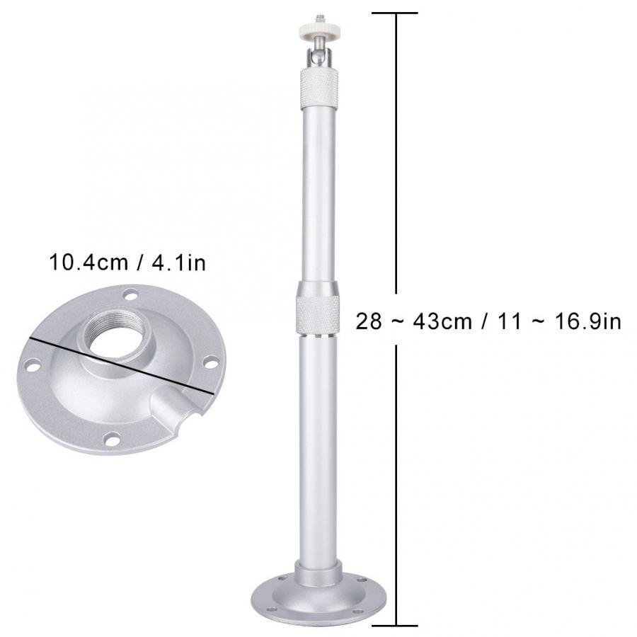 Väggfäste justerbar väggprojektor hängande fäste projektorfäste takstativ cylinder 100-200cm projektor takfäste