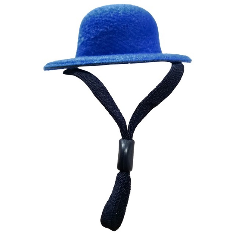 Sombrero de pollo para gallinas, mascotas pequeñas, accesorios divertidos para pollo, sombrero de copa para gallina, gallo, pato, loro, hámster, aves de corral, disfraz de espectáculo: Azul