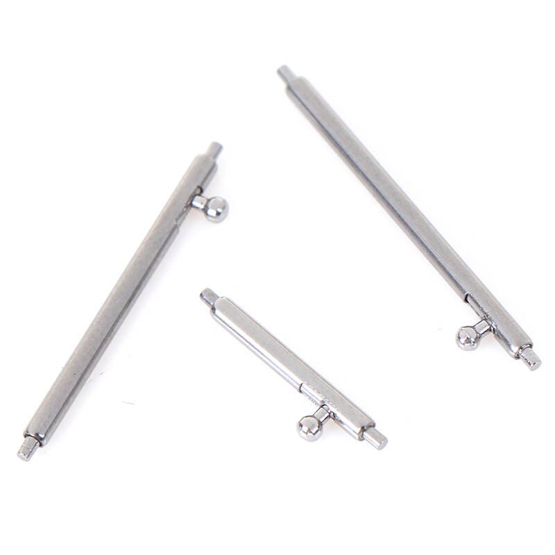 10 stuks snelspanveerstaven roestvrijstalen horlogeband band pin bar gereedschap onderdelen 12 ~ 24mm