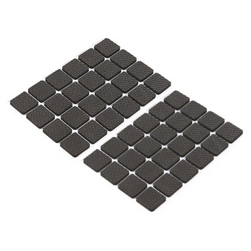 Zachte Verdikking Meubels Been Tapijt Anti Scratch Zelfklevende Floor Protectors Voor Stoel Tafel Anti Slip Stoelpoot Caps: Square 48 pieces