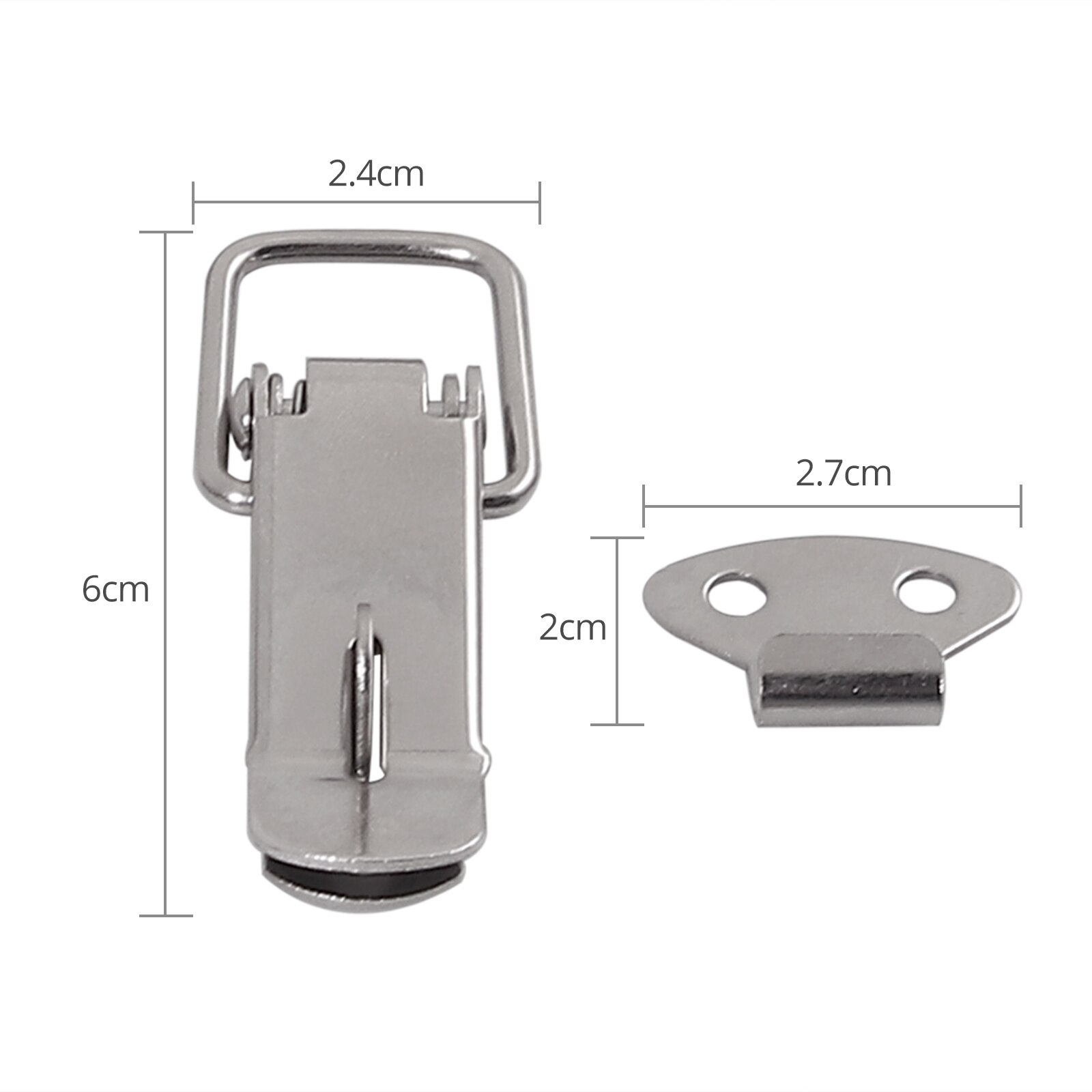 Proster 8 stk indlæst toggle case box bryst bagagerum lås fang klemme klip toggle pal lås vippe låse til værktøjskasse