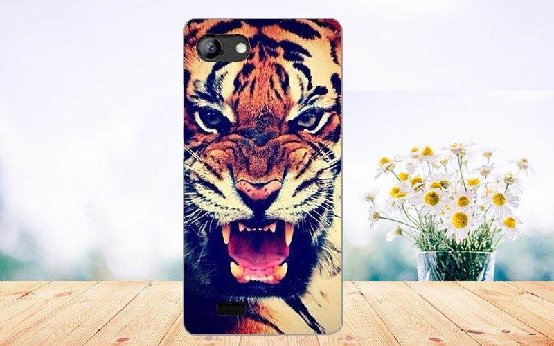 Voor vertex impress gelukskoffer bedrukt met bloemen tijger uil eiffeltoren hoesje voor vertex impress geluk zacht tpu hoesje achterkant