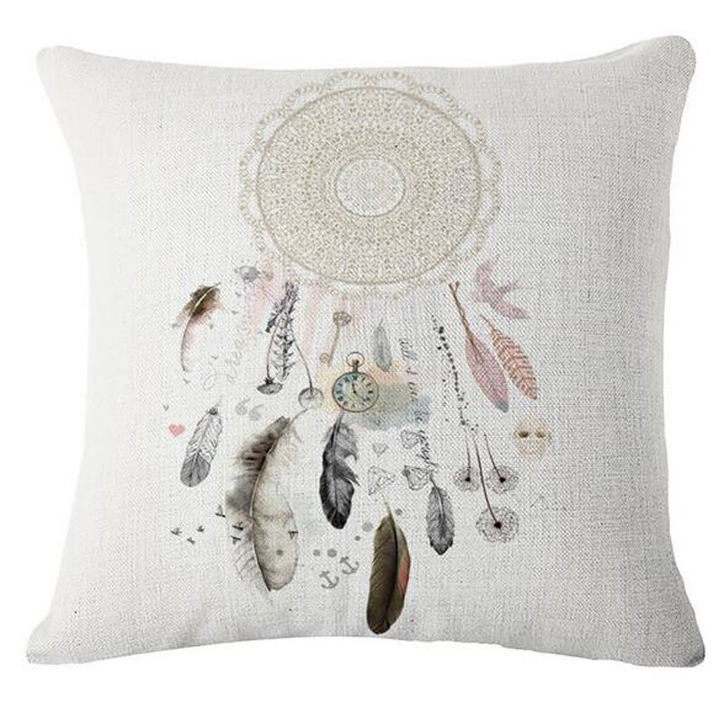 Coton lin housse de Coussin taie d'oreiller pour la maison oreillers décoratifs pour canapé-lit voiture décor Coussin Cojines Decorativos Para Sofá: C