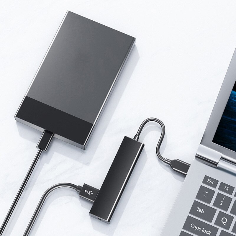 4 In 1 Usb Hub High Speed 4 Poorts Usb 3.0 Hub Usb-poort Draagbare Otg Hub Usb Kabel Splitter adapter Voor Computer Accessoires