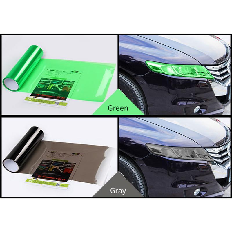 Headlight Tint Vinyl Film Auto Car Self Adhesive Fog Lights Decoration Tailight Styling Sticker 30x60cm