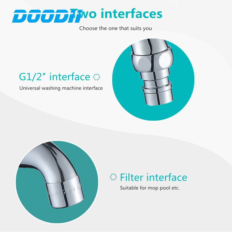 Modern Household Brass single cold tap Outdoor Faucet Garden Wall Bibcock Tap Bathroom Washing Machine mop taps DODI