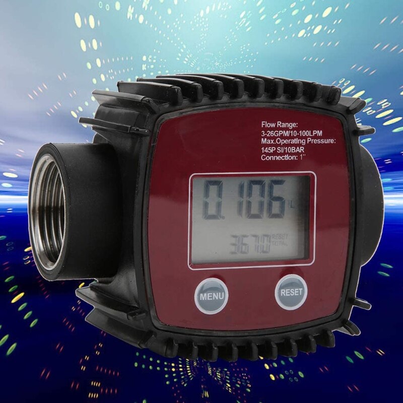 Flow Meter Female Thread Flowmeter Digital Display Liquid Flow Sensor 10-100 LPM with Simple Structure &amp; Convenient M4YD