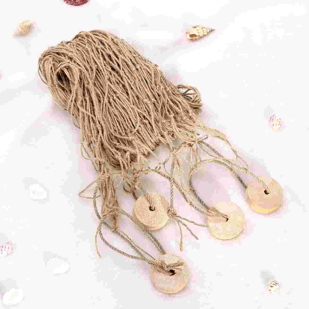 WINOMO 100*200cm Mediterranean Style Decorative Fish Netting Marine Fishing Net Wall Decoration Photographing Background