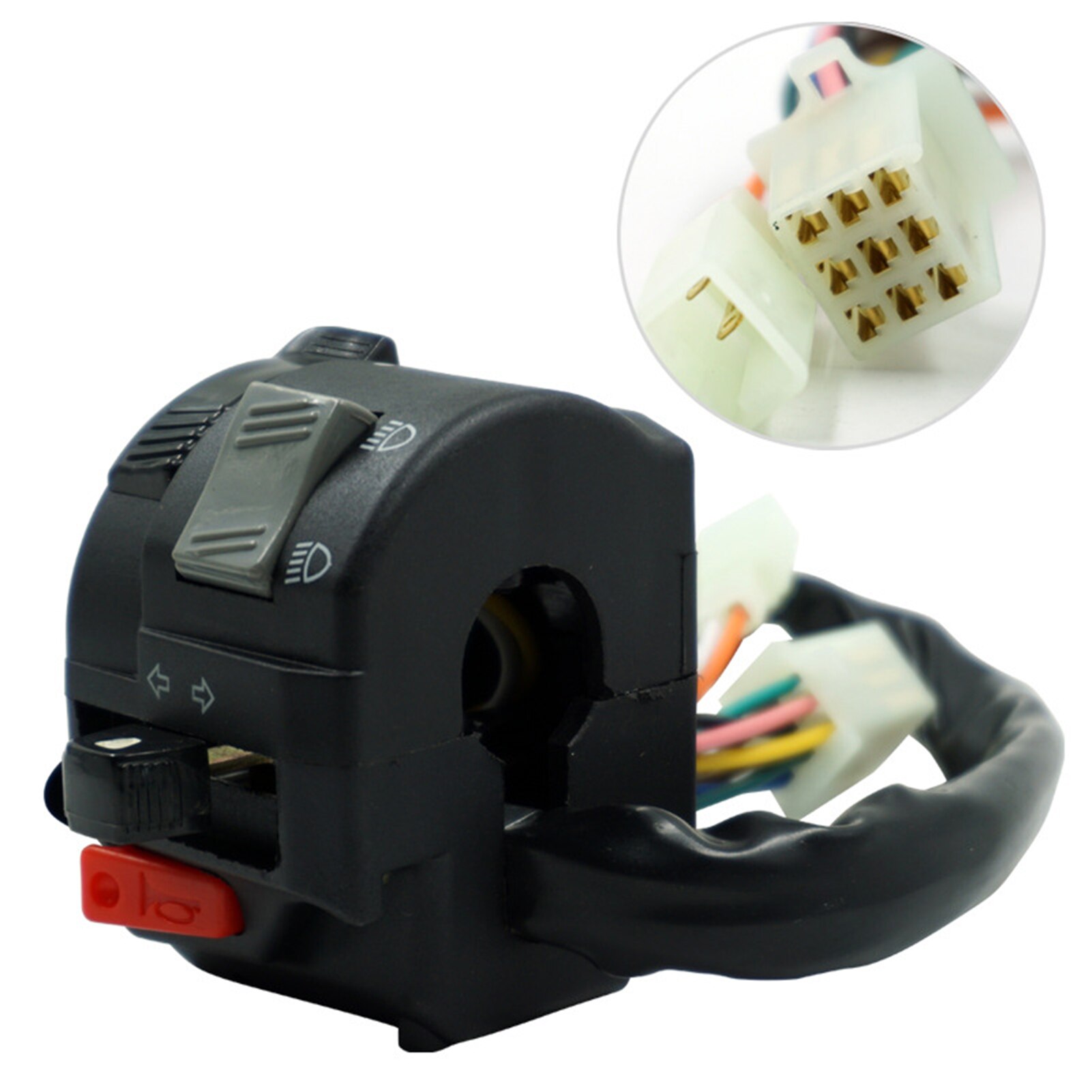Qiilu Motorstuurschakelaar, 2 stks Universele 7/8 Qiilu Motorstuurschakelaar, 2 stks Universele 7/8
