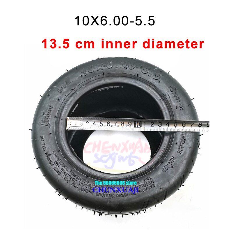 tubeless tire 10*6.00-5.5 tire motorcycle vacuum Road electric scooter motor tube 10 inch widened tire 10x6.00-5.5