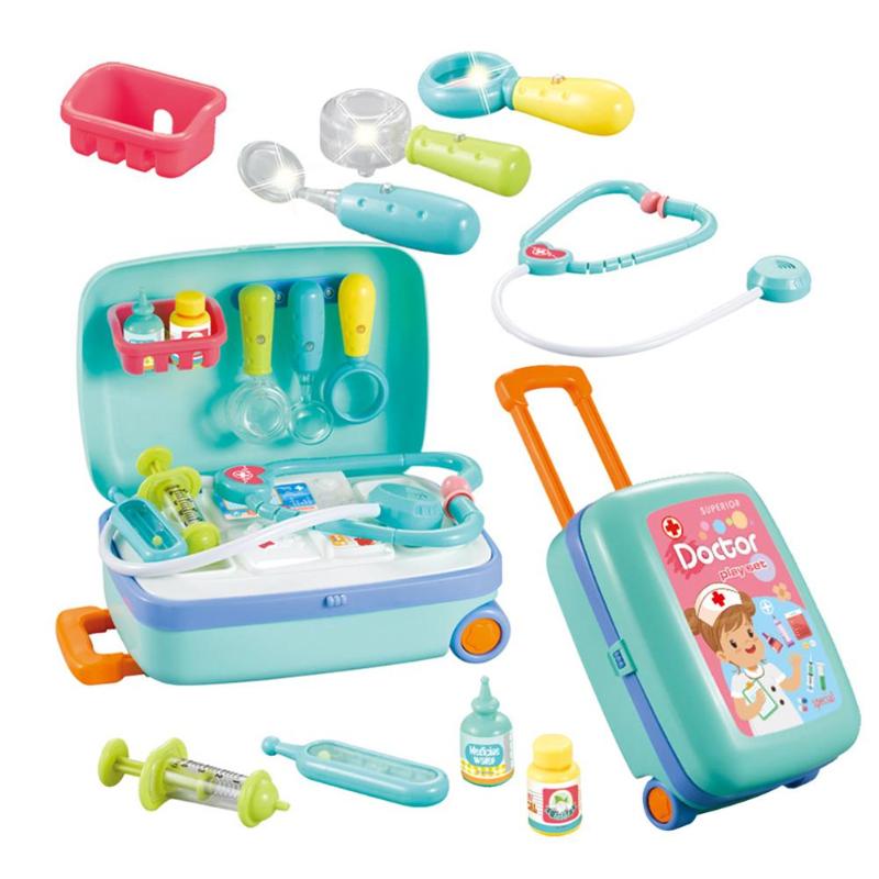 1 Set Draw-Bar Doos Kinderen Fantasiespel Arts Keuken Make Plastic Speelgoed