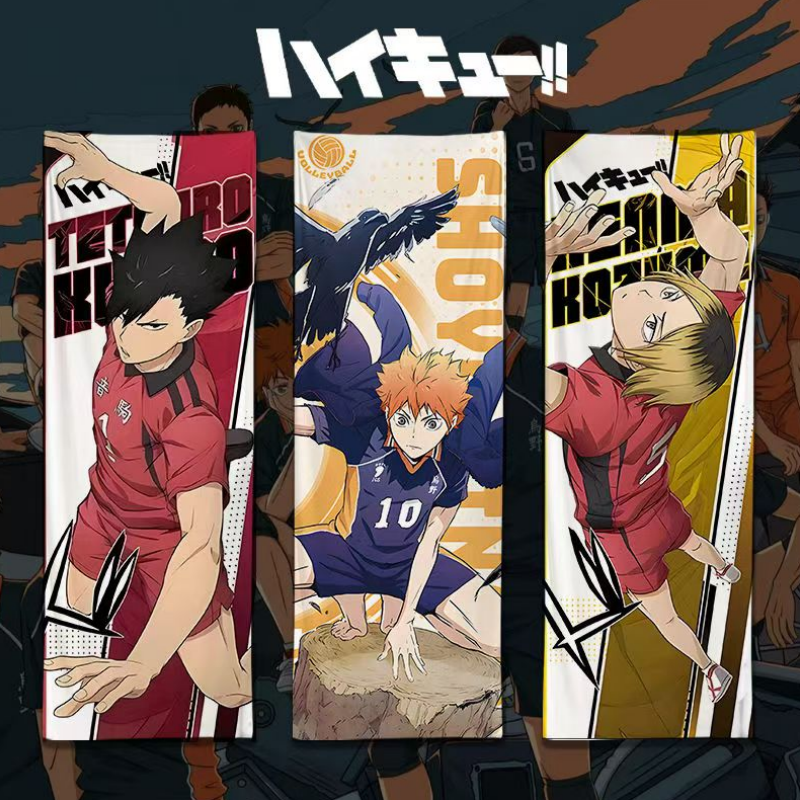 Haikyuu Affiche de peinture sur soie, décoration de maison pour enfants, HinMiShoyo Kozporina Kenma wilkids, 25x70cm