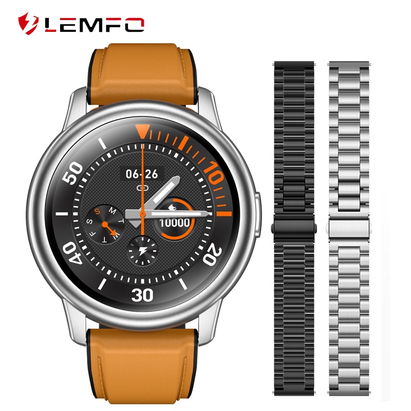 LEMFO LF28 montre intelligente hommes étanche IP68 relogio inteligen 1.28 pouces plein écran tactile Fitness Tracker fréquence cardiaque Smarwatch