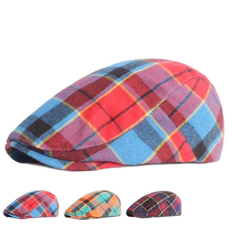 Spring Summer Peaky Blinders Caps for Women Men's Beret Newsboy Plaid French Style Outdoor Sun Hat Visors Casquette Hats