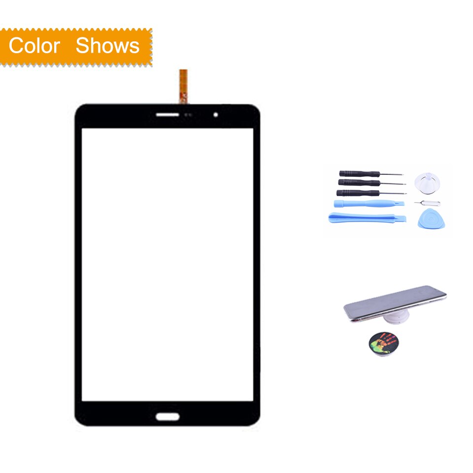 Voor samsung galaxy tab pro 8.4 sm-t321 t321 t325 wifi sm -t320 t320 touchscreen digitizer front glas paneel sensor touchscreen: T321 zwarte met cadeau