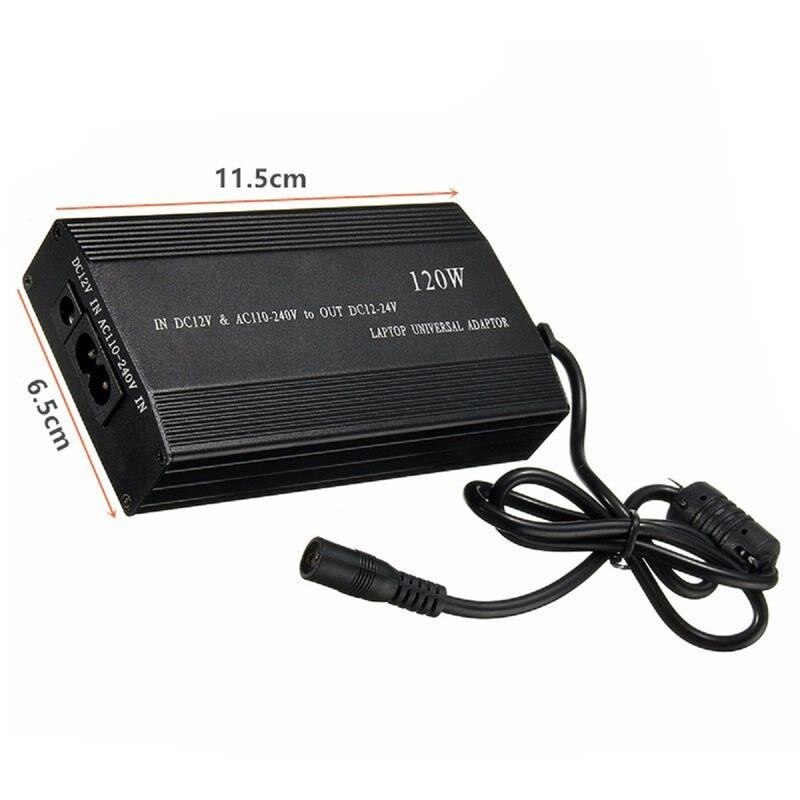 Multifunktion laptop adapter strømoplader universal 120w laptop bil dc oplader notebook ac adapter strøm-eu stik