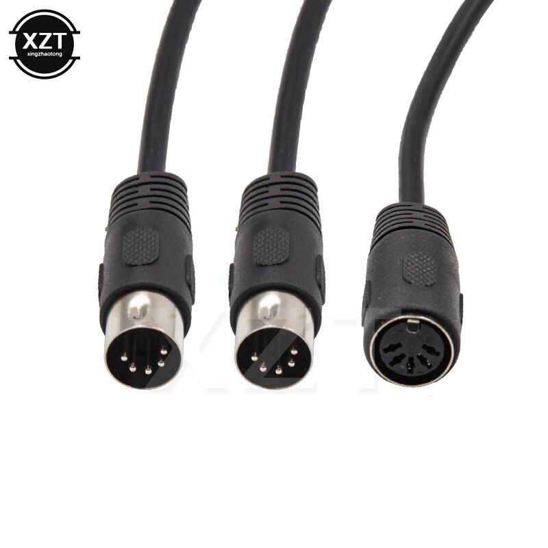 5 Pin Midi Din 1 Stekker Naar 2x Vrouwelijke Socke... – Vicedeal