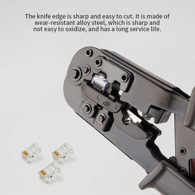 3 in 1 Network Cable Cutting Tool Cable Tester Cable Pliers 4P/6P/8P Wire Cutter Tool Test Crimping Pliers