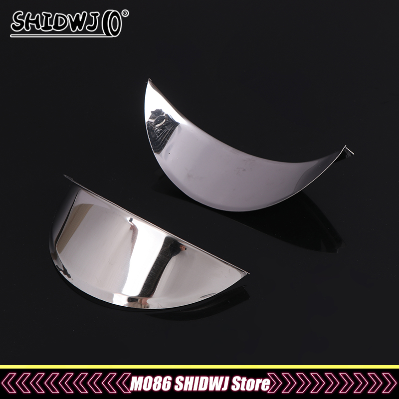 Universal cromo metal scooter farol capa à prova de chuva 5.75 "/7" para cafe racer motocicleta frente lâmpada viseira