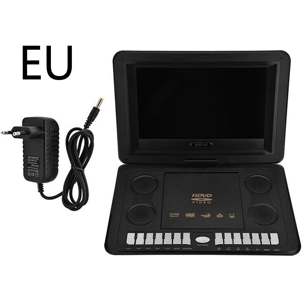16:9 VCD Car USB Rechargeable Battery HD Widescreen Portable Video Home 13.8inch LCD Screen TV Game DVD Player: 13.8inch EU