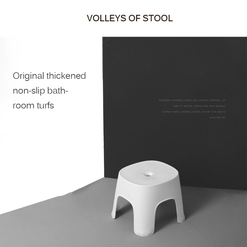 Zandlopervormige Kruk, Plastic Materiaal Eenvoudige Scandinavische Stijl Huishoudelijke Ronde Kruk voor Paskamer, Styling Krukmeubilair (Zwart