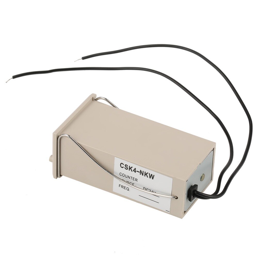 4 Digits 0-9999 Digital Pulse Counter Electromagnetic Pulse Counter Tool DC 24V CSK4-NKW Electric Pulse Counts