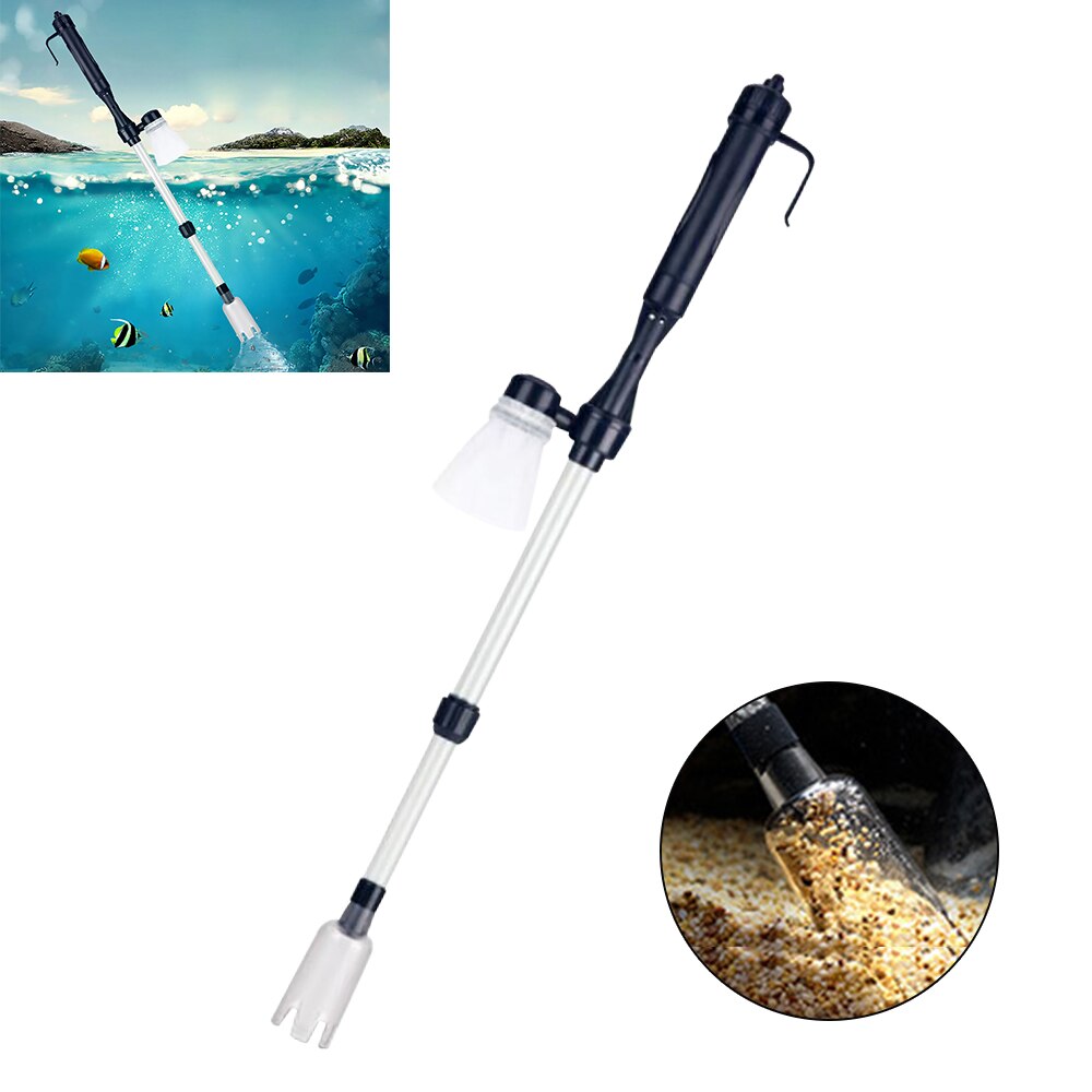 Elektrische Aquarium Fish Tank Vacuüm Schoon Pomp Water Cleaner Sifon