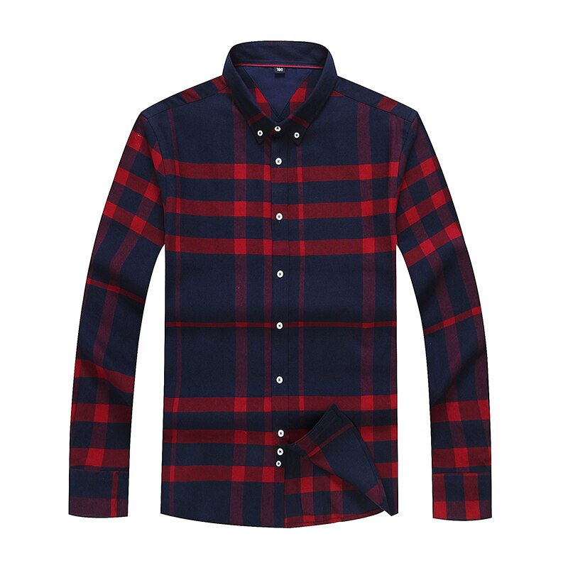 8XL 6XL Neue herren Hemd Langarm Kariertes Hemd Herren Kleid Hemden lässig Geschäft Stil Hemden 100% baumwolle