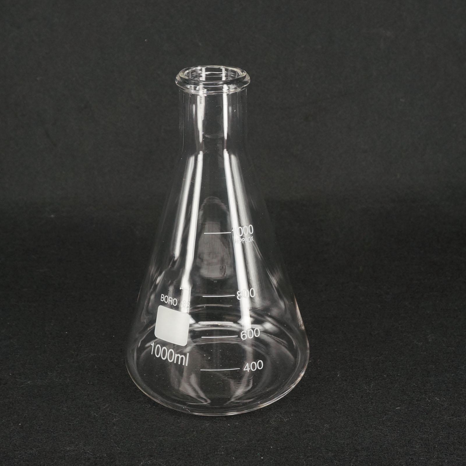 1000ML Conical Erlenmeyer Flask G3.3 Borosilicate Glass Lab Supplies