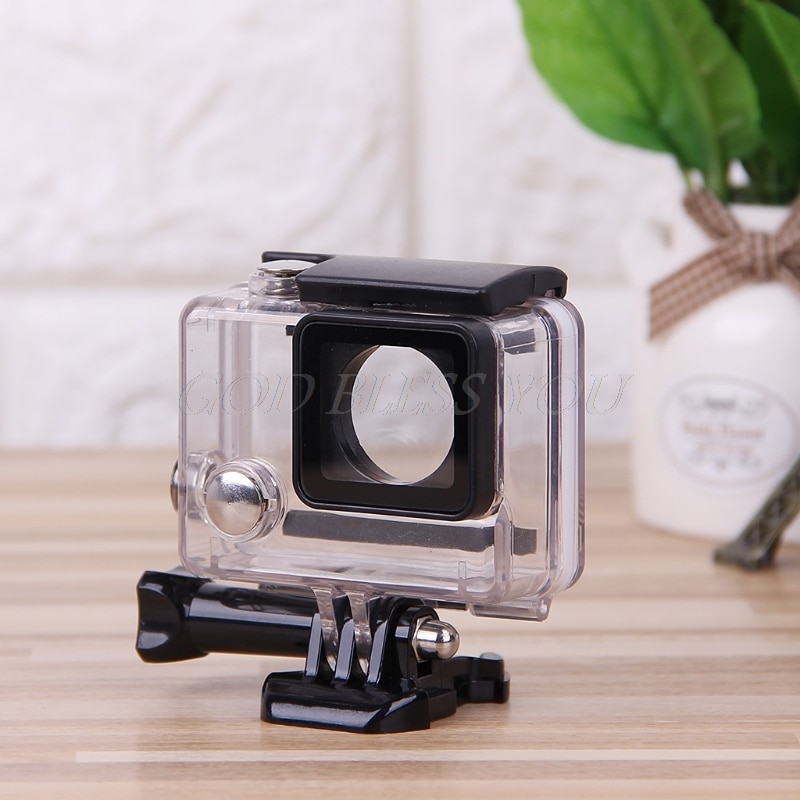Go pro-tillbehör gopro vattentät husfodral mount hero 3 plus för gopro hero 3+ 3 4 kamerafäste