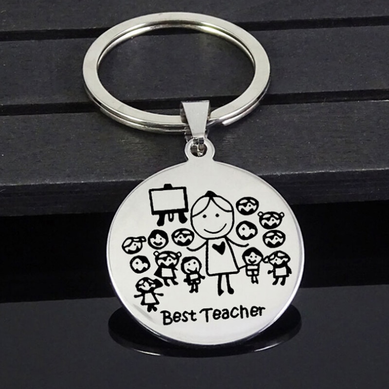 Edelstahl Keychain Lehrer Thanksgiving Teacher'S Tag Lehrer Edelstahl Schmuck Student Senden Lehrer