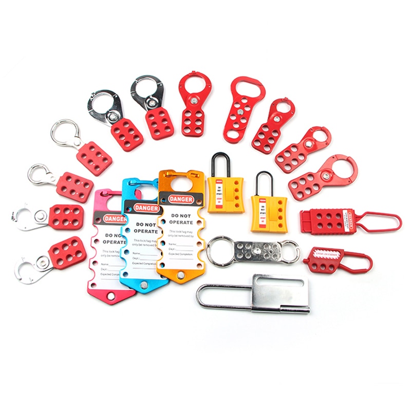 Lockey billig isolering pp stål aluminium säkerhet nylon hasp lockout tagout loto energi isolering lås