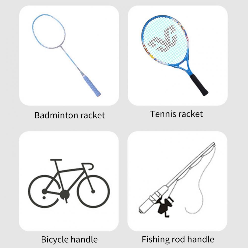 Racket Grip Cover Wear-resistant Racket Grip Band Faux Leather Practical Ergonomic Racket Handle Grip Tape
