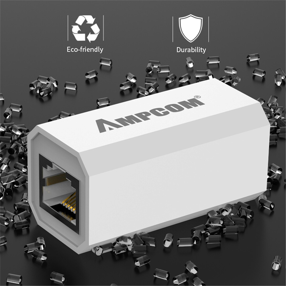 AMPCOM RJ45 Connector 8P8C Female extender LAN con... – Grandado