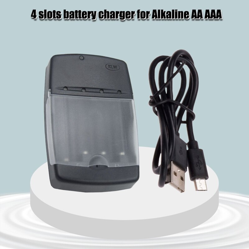 Aa 1.5V Alkaline Oplaadbare Batterij 3000Mah + Super Quick 4Slot Aa/Aaa Lader Kan Alkaline batterij